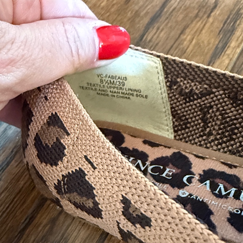 Vince Camuto Brown Leopard Print Flats, size 8.5 - Picture 9 of 9
